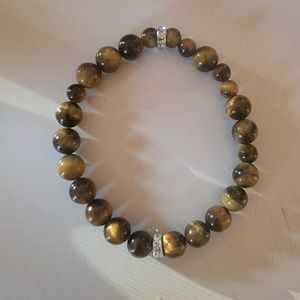 Brown beaded bracelet